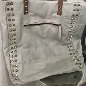 Large Free People stud tote with wallet